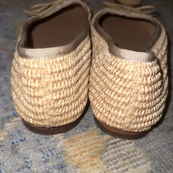 Mansur Gavriel Raffia Dream Ballerina Flats Size 38 - Picture 6 of 7